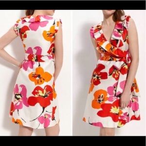 Kate Spade Aubrey Floral Print Wrap Dress Size 4